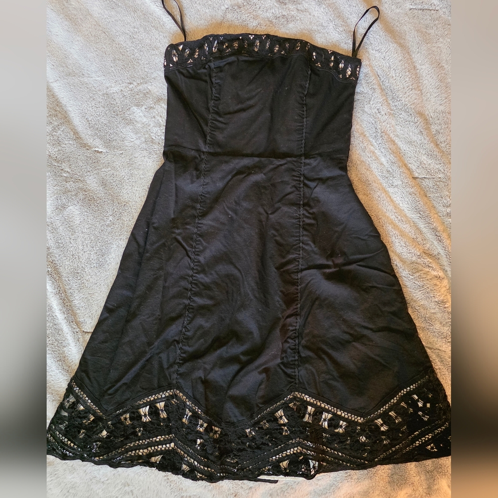 White House Black Market Black Lace Mini Dress